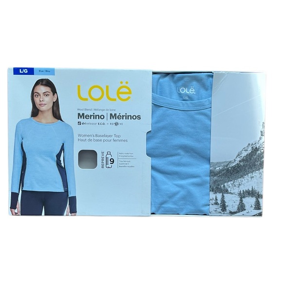 NEW Lole Merino Wool Blend Base Layer Top - Picture 2 of 9